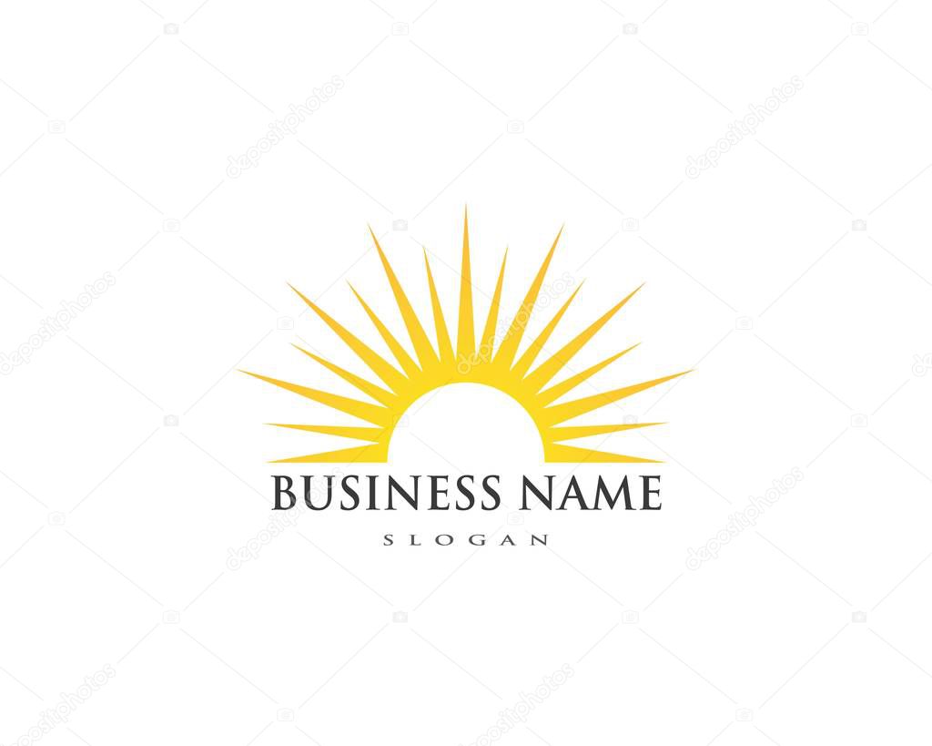 Sun logo icon template