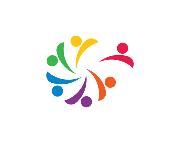 Toplum hizmeti Logo şablonu — Stok Vektör