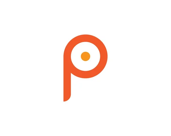 P Letter logo biznes — Wektor stockowy