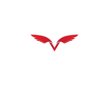 Şahin kanat Logo şablonu 