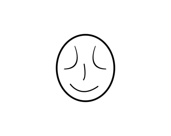 Icône sourire visage — Image vectorielle