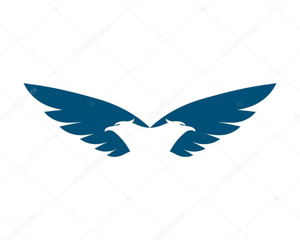 Falcon Eagle Bird Logo Template vector icon