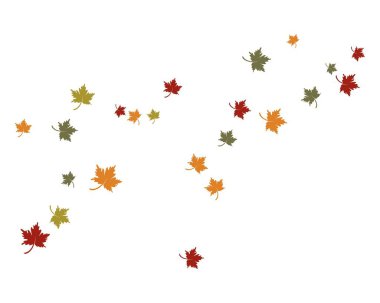 sonbahar yaprak vektör halat