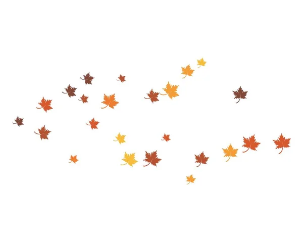Desain vektor ikon daun musim gugur - Stok Vektor