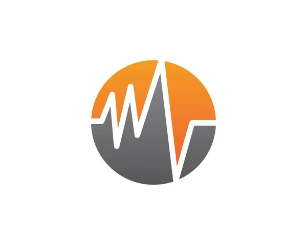 Schallwellen-Abbildung Logo-Vektor — Stockvektor