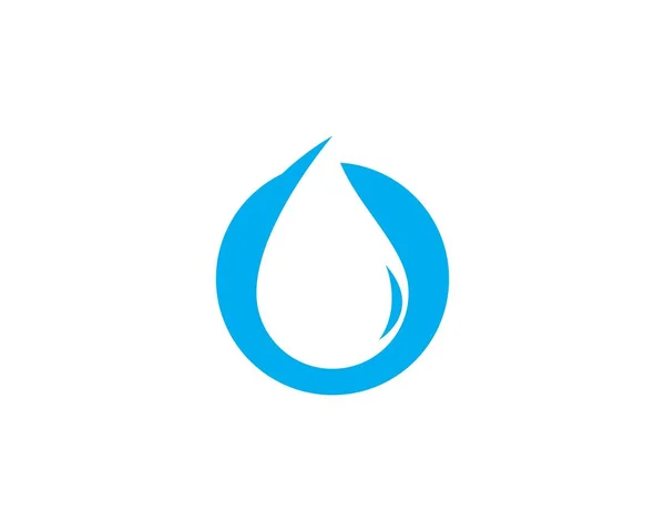 Šablona loga kapky vody — Stockový vektor
