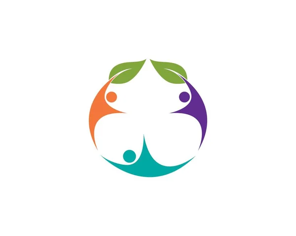 Family tree logo template — Stock Vector