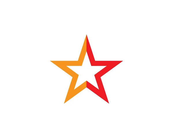 Modelo de logotipo estrela — Vetor de Stock