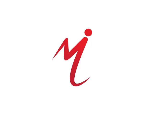 M Lettera Logo Attività commerciale — Vettoriale Stock