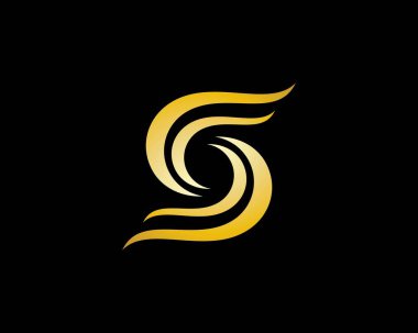 altın S harf logosu