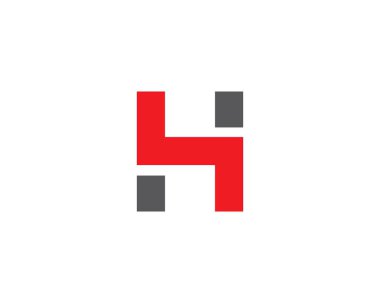 H harfi logo şablonu