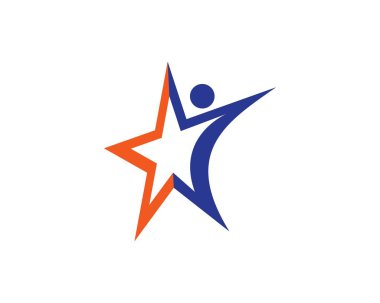 Yıldız logo şablonu