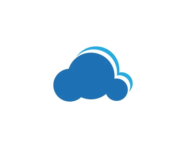 Plantilla de logotipo de nube — Archivo Imágenes Vectoriales