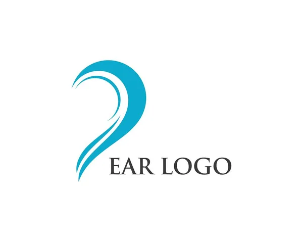 Plantilla de logotipo auditivo — Vector de stock