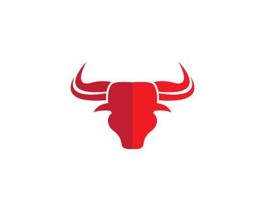 Red Bull Taurus Logo Şablonvektör simgesi 