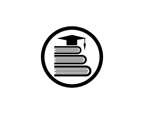 Libro de Educación Logo Plantilla — Archivo Imágenes Vectoriales