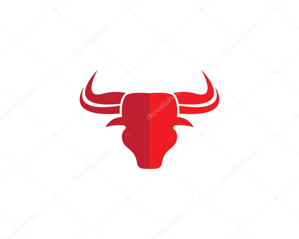 Red Bull Taurus Logo Template vector icon illustration