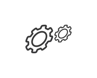 Dişli logo şablonu