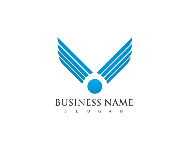 Falcão águia pássaro logotipo modelo — Vetor de Stock