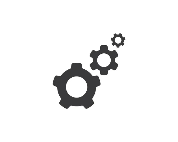 Gear шаблон логотип — стоковий вектор