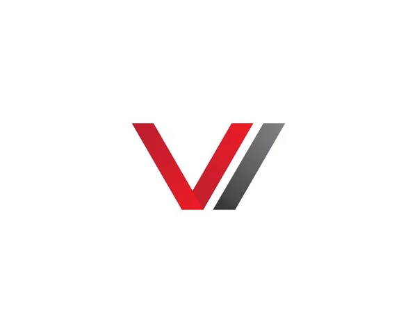 V plantilla de logotipo de letra — Vector de stock