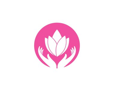  çiçek tasarım logo şablonu