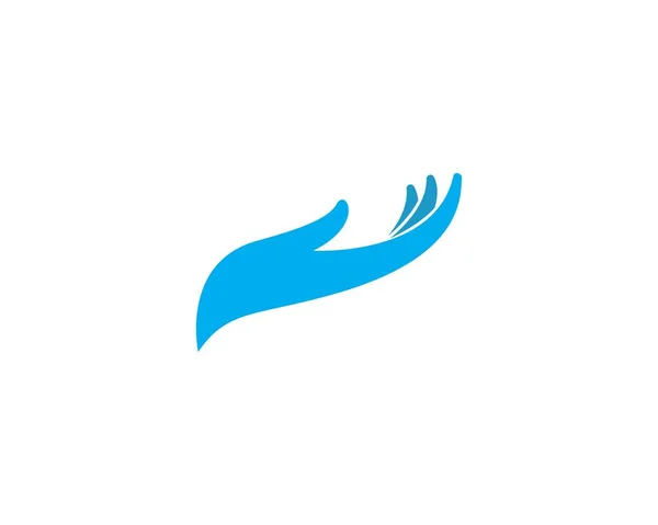 Шаблон логотипу догляду за рукою — стоковий вектор