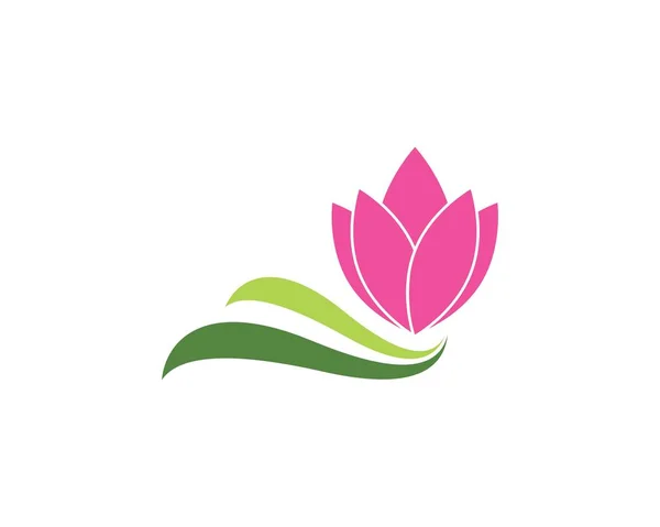 Flowers design logo Template — Stock Vector