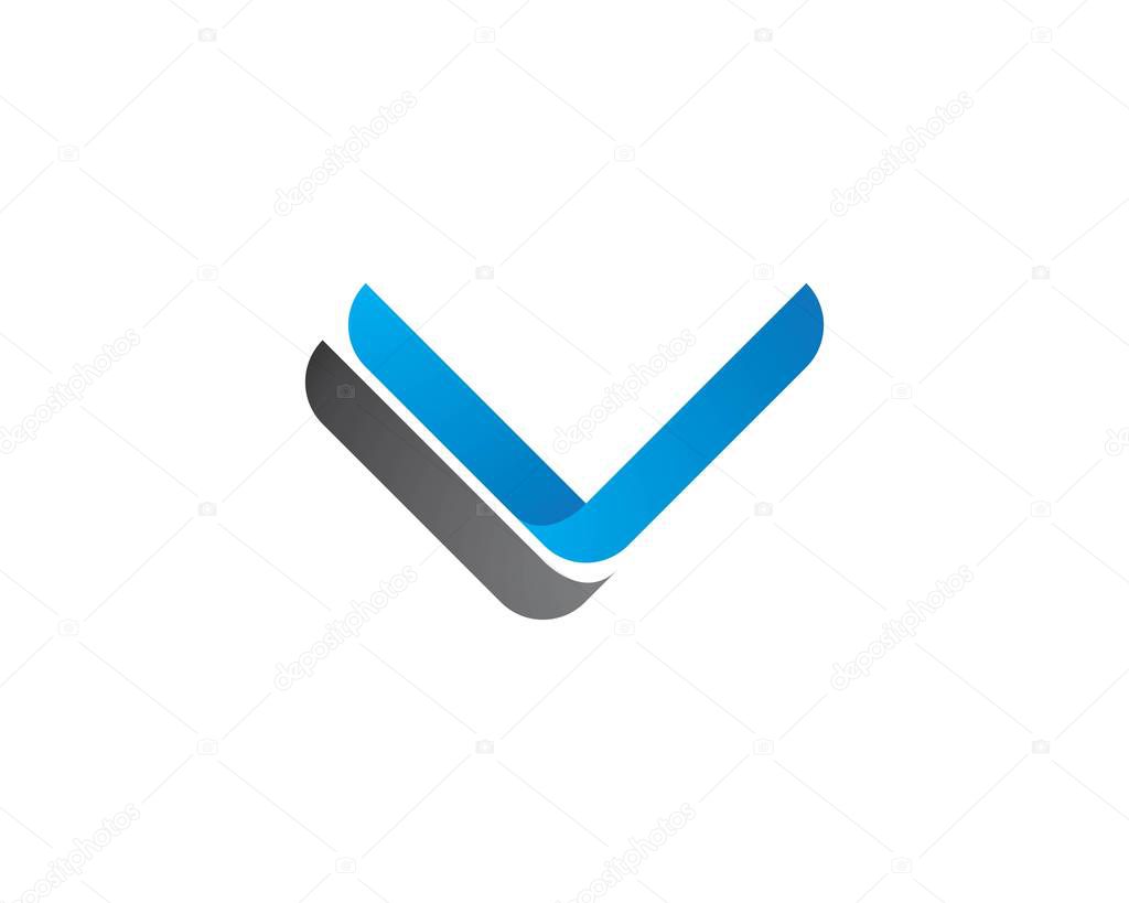 V Letter Logo Template vector illustration design