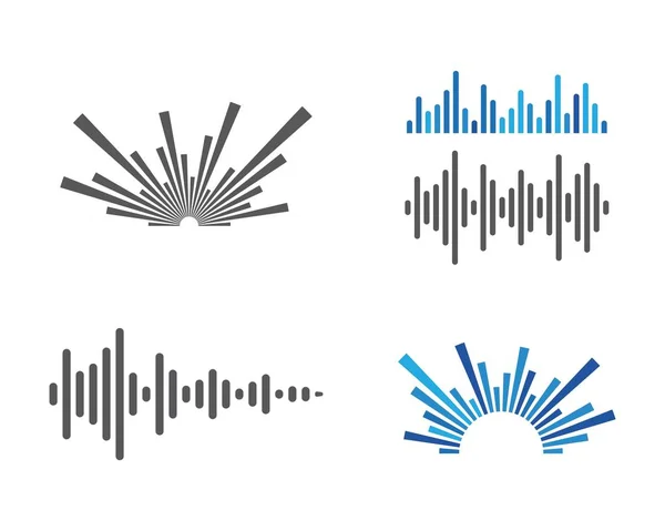 Ilustración de ondas sonoras — Vector de stock