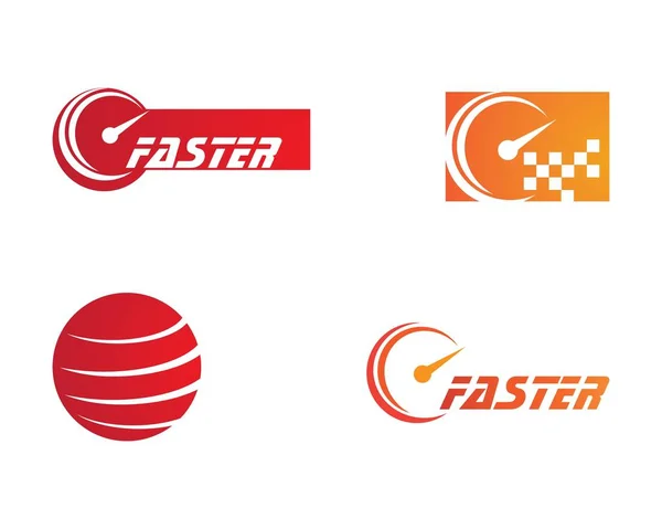 Modelo de logotipo mais rápido —  Vetores de Stock