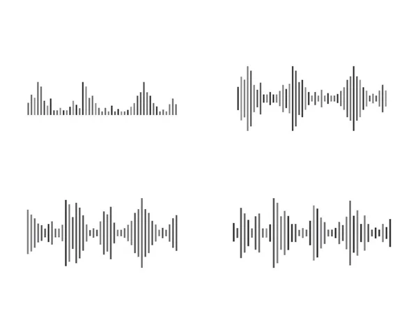 Ilustración de ondas sonoras — Vector de stock