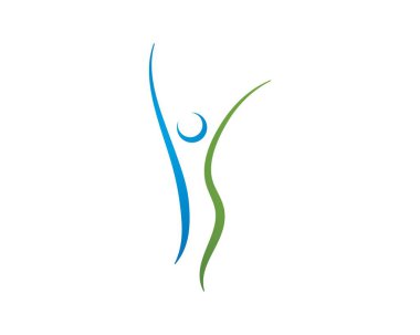 Sağlık logosu. Doğa logo işareti.