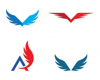 Şahin kanat Logo şablonu