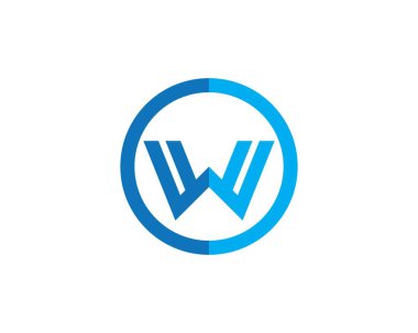W harf logo vektör