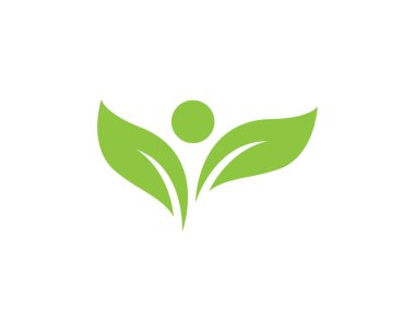 Ağaç yaprak vektör logo tasarımı