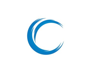 Su Dalgası sembolü ve simge logo şablonu