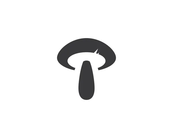 Vetor logotipo cogumelo saudável —  Vetores de Stock
