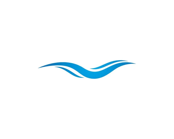 Wasserwelle Symbol und Symbol Logo Vorlage — Stockvektor