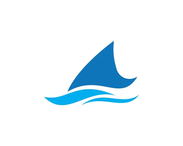 Modèle de logo de navire de croisière — Image vectorielle