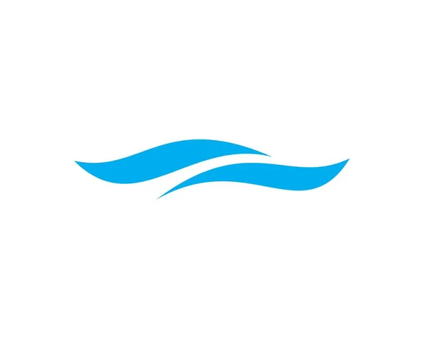 Símbolo de ola de agua e icono Logo Template — Archivo Imágenes Vectoriales