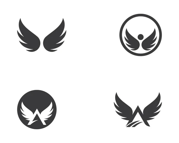 Modelo de logotipo Falcon Wing —  Vetores de Stock