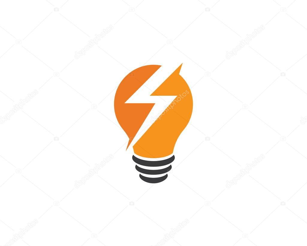 bulb logo vector