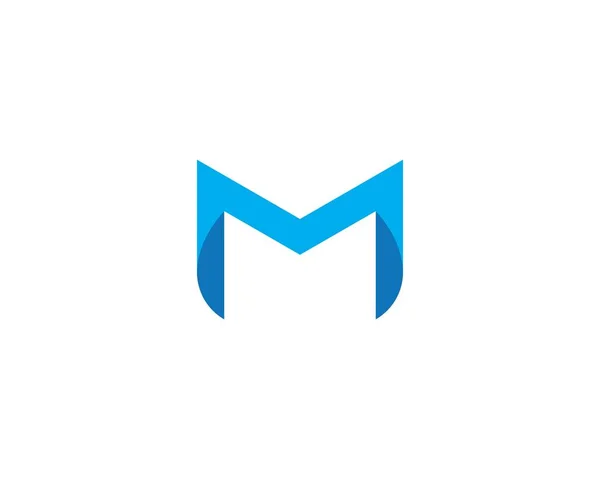 M 文字ロゴ ビジネス — ストックベクタ