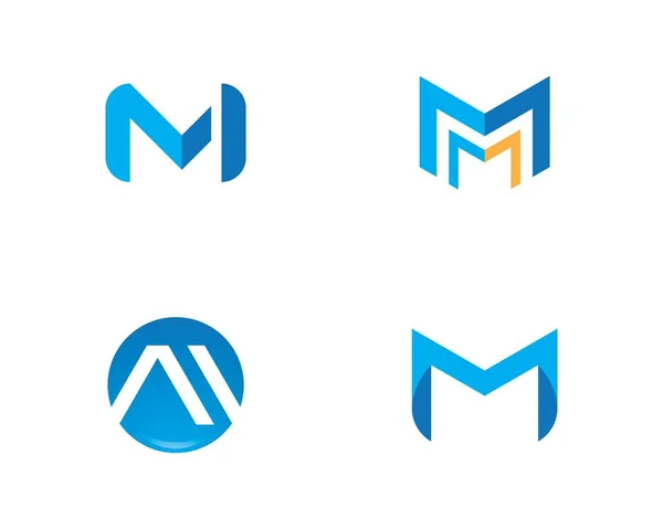 M brev logotyp verksamhet — Stock vektor