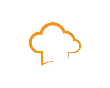 Şapka şefi logo şablonu 