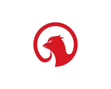 Şahin kartal logo şablonu
