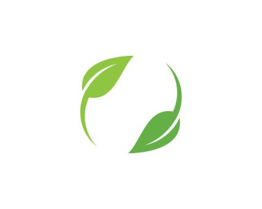 Yeşil yapraklı ekoloji doğa elementi 