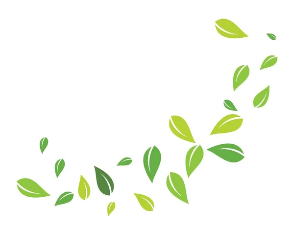 Φόντο πράσινο φύλλο — Διανυσματικό Αρχείο