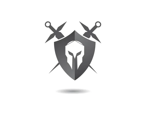 Spartalı logo vektör — Stok Vektör